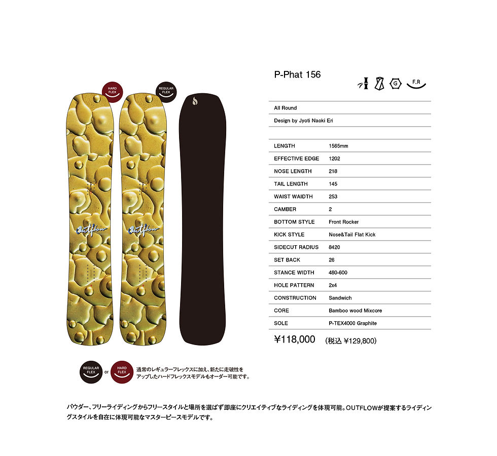サムネイル： OUTFLOW P-PHAT156  RegularFLEX