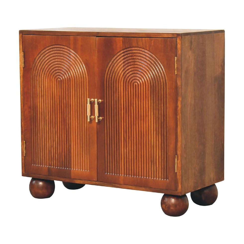 Thumbnail: Chestnut Carved Ball Cabinet