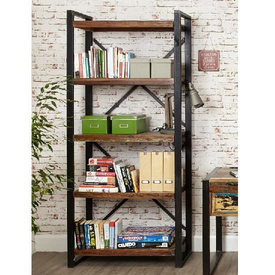 Thumbnail: Leipzig Urban Chic Wooden Large Bookcase