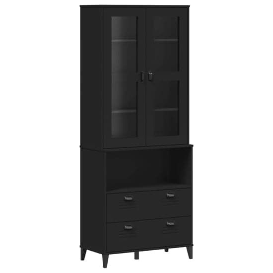 Thumbnail: Golborne Wooden Display Cabinet With 2 Drawers