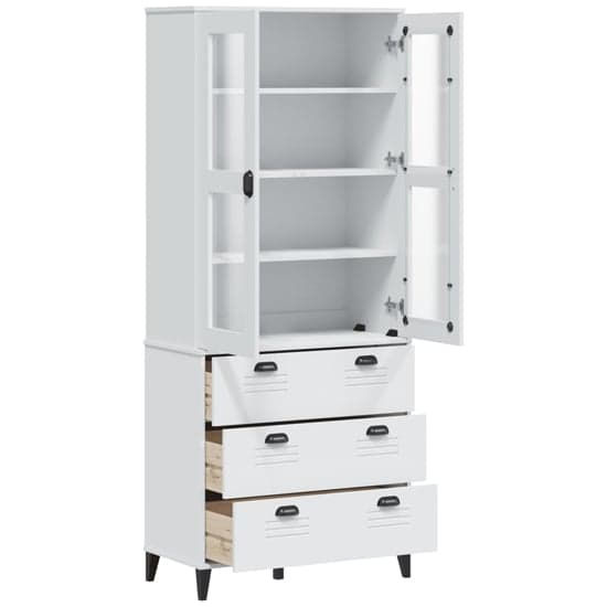 Thumbnail: Golborne Wooden Display Cabinet With 3 Drawers