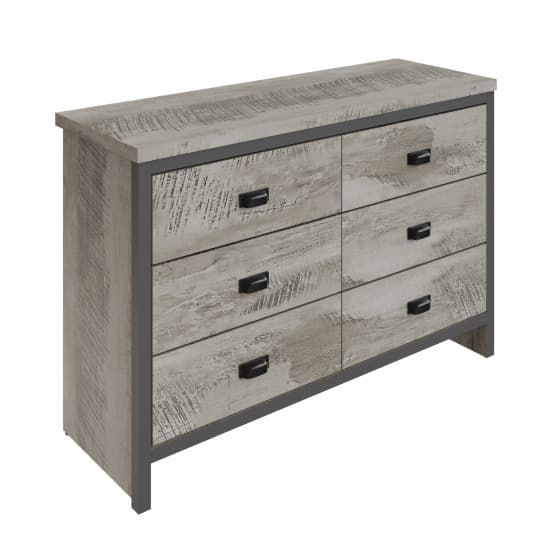 Thumbnail: Selsfield Wooden Chest Of 6 Drawers In Grey