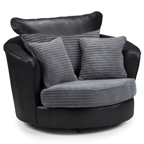 Ritsu Fabric Swivel Armchair