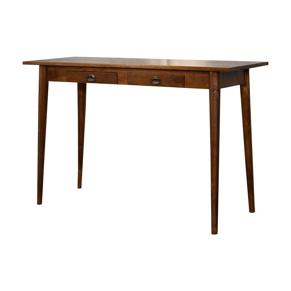 Thumbnail: 2 Drawer Chestnut Writing Desk