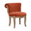 Thumbnail: Brick Red Velvet Studded Chair