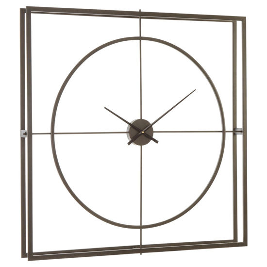 Thumbnail: Mikani Square Metal Wall Clock