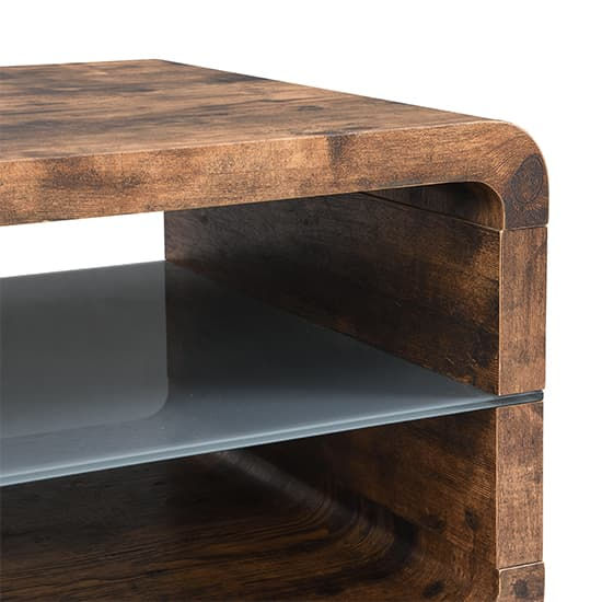 Thumbnail: Xena Wooden Coffee Table In Smoked Oak