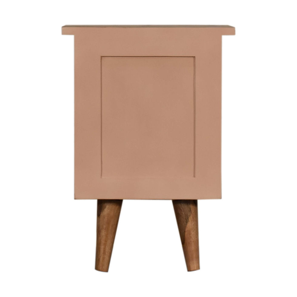 Thumbnail: Blush Pink Hand Painted Bedside Table