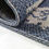 Thumbnail: Cotton Rug Navy Blue Grey Moroccan Diamond