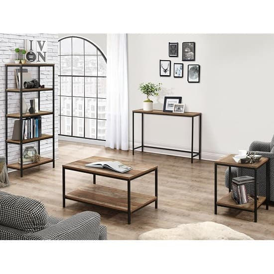 Thumbnail: Queira Tall Wooden Bookcase