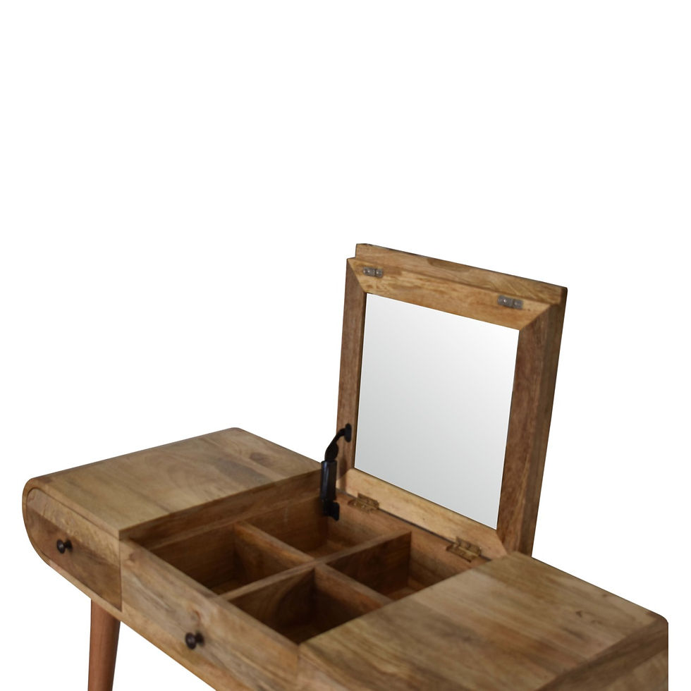 Thumbnail: Oak-ish Round Dressing Table