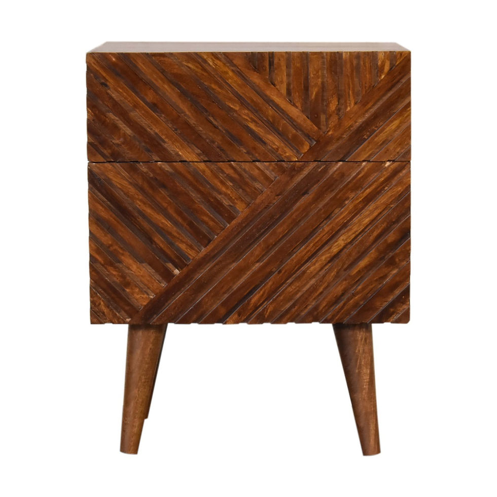 Lille 2 Drawer Bedside Table