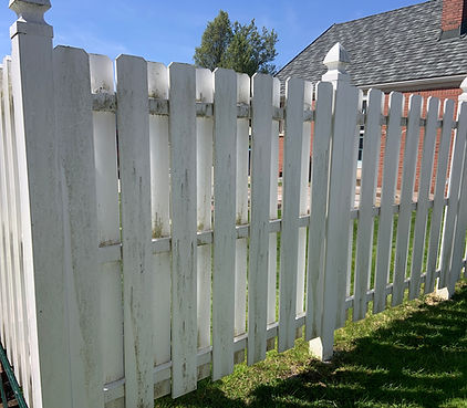 Fence cleaning by Gunner Pressure Washing in Canfield, OH