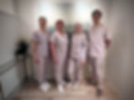 111th Denture and Implant Studio team featuring Sandie, Camille, Violet, and John.
