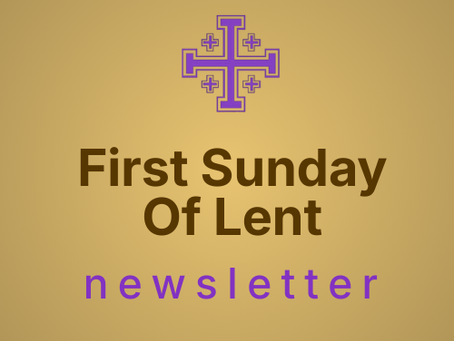 First Sunday Of Lent