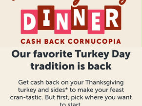 Save on Thanksgiving Dinner with Ibotta!