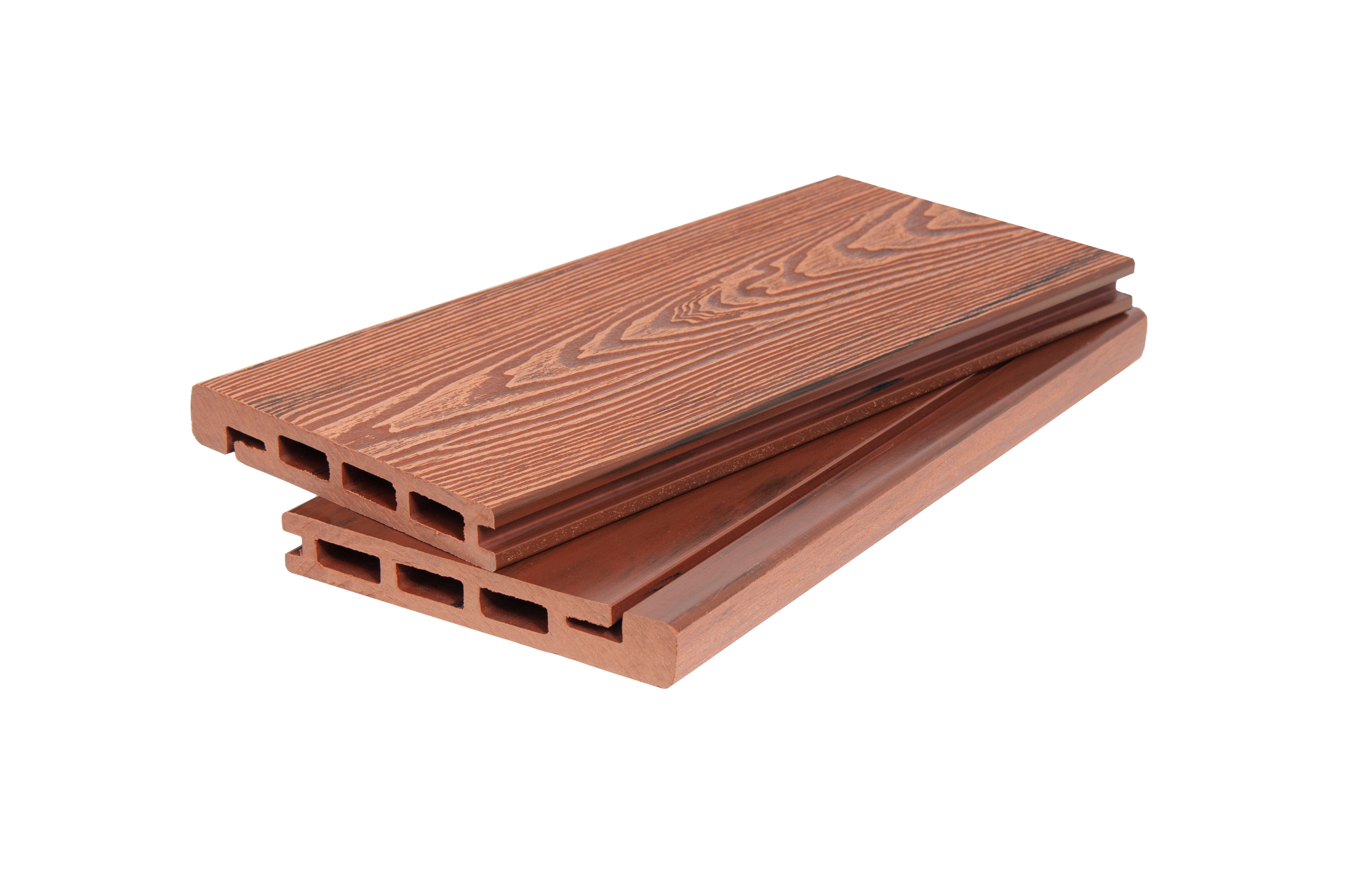 Доска для обрамления из ДПК 3D WOOD MIX 20х140х2900 мм, Красное дерево