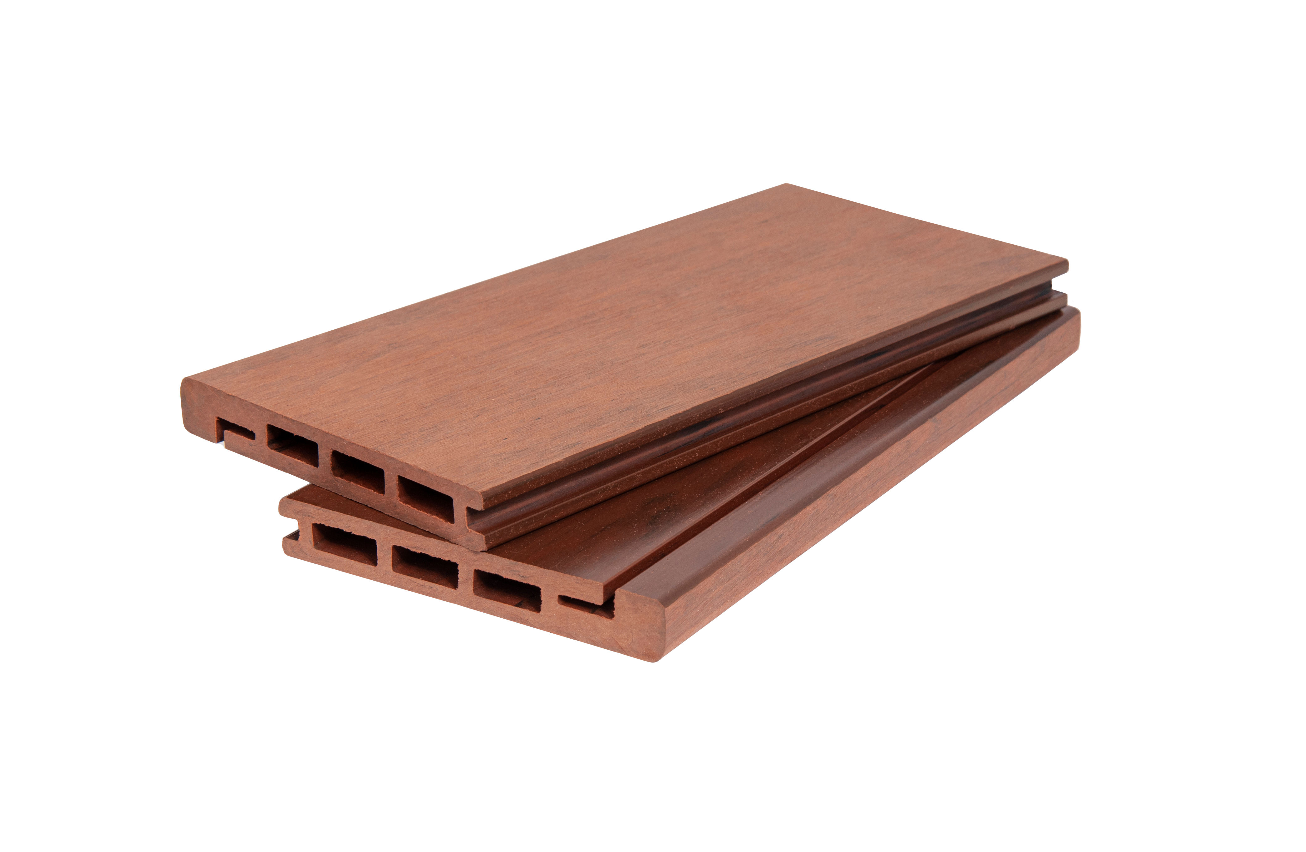 Доска для обрамления из ДПК BRUSHING MIX 20х140х2900 мм, Красное дерево