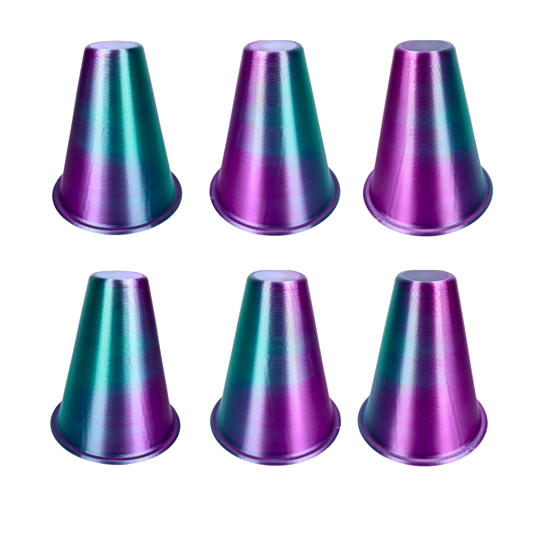 Cones para Slalom (10und) - Verde com Roxo