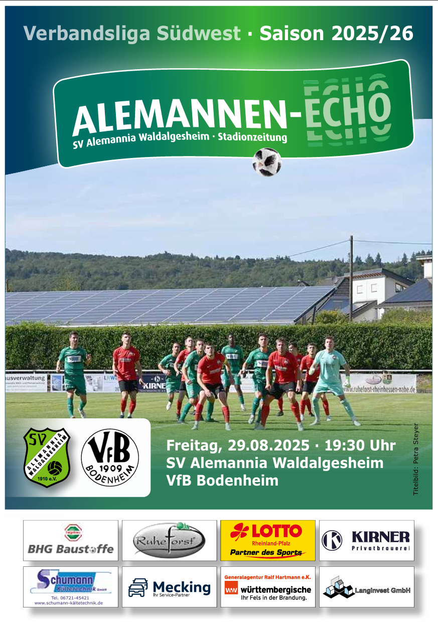 Alemannen-Echo SV Alemannia Waldalgesheim - VfB Bodenheim