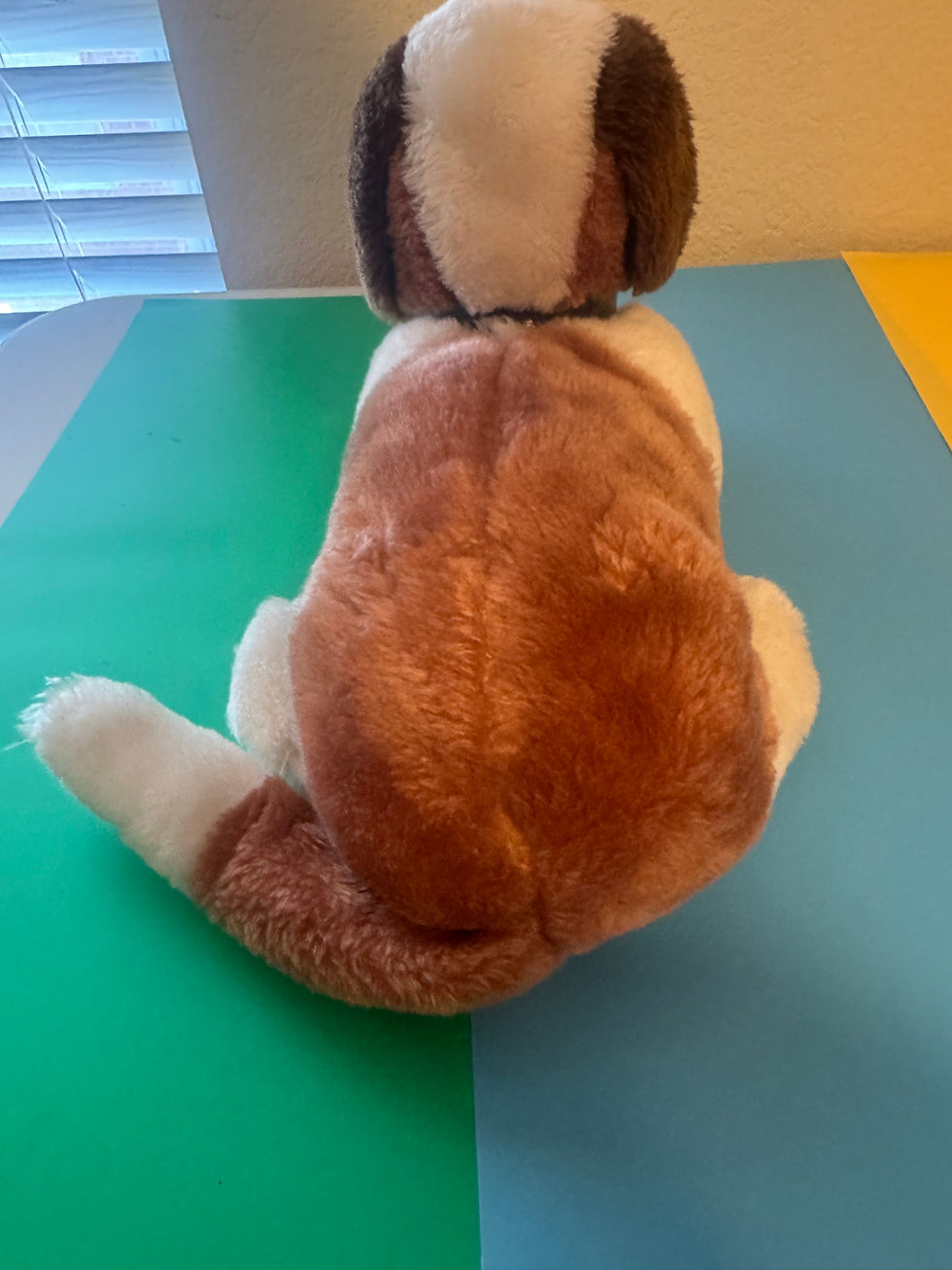 Thumbnail: Vintage Dakin 1977 St Bernard dog with wood barrel 