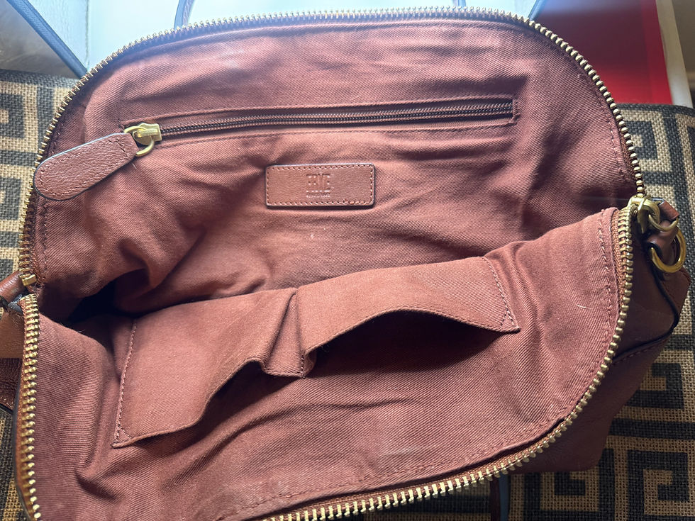 Thumbnail: Frye Genuine Leather Cognac Handbag with O Ring 