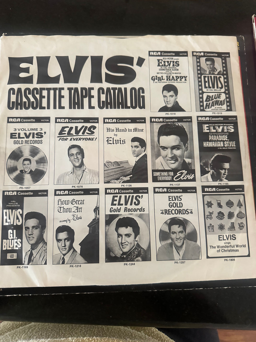 Thumbnail: Elvis Sign (1994), Elvis' Golden Records Record (1958),  and Elvis Record (1973)