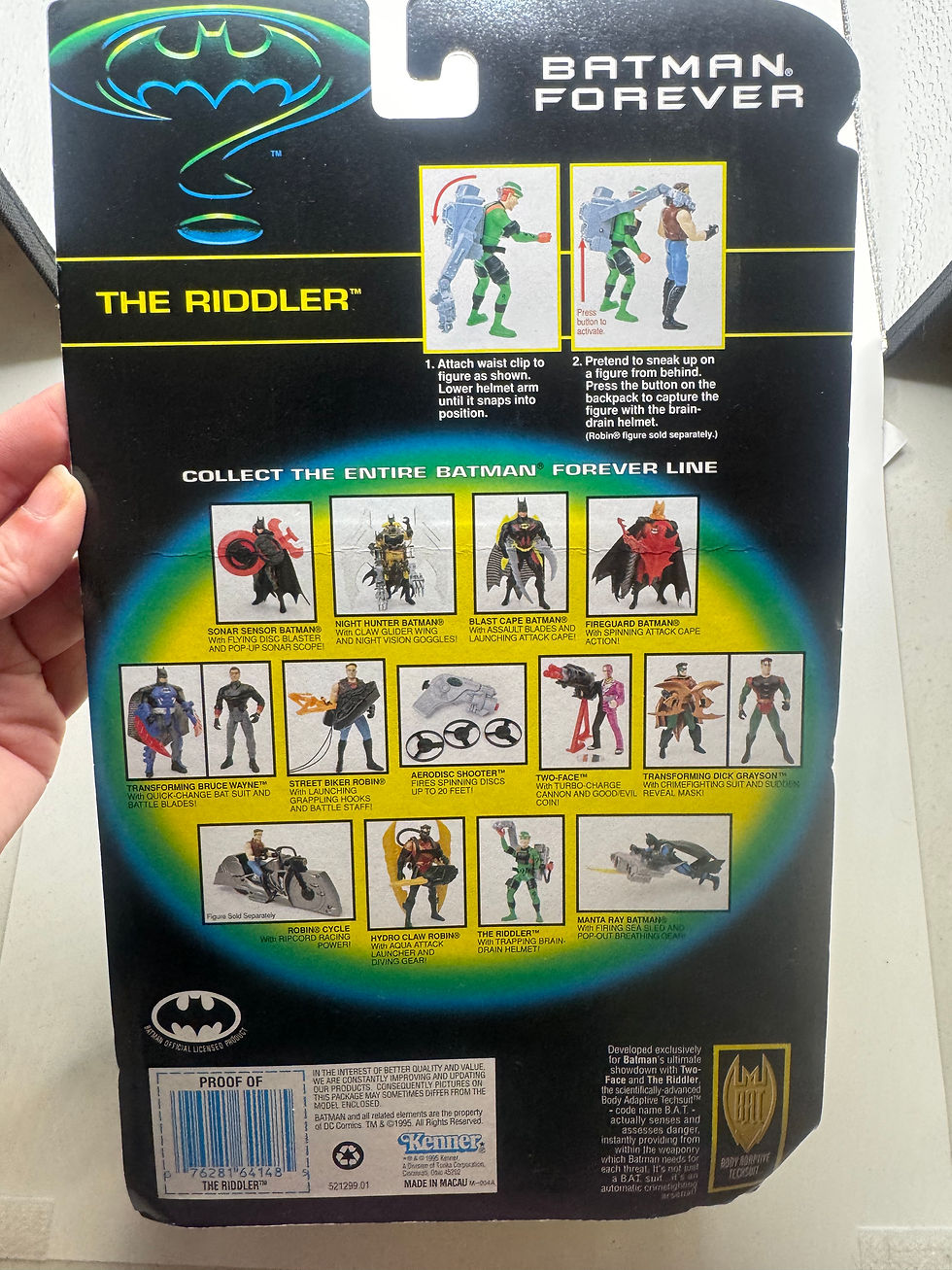 Thumbnail: The Riddler 1995 Batman Forever Action Figure 