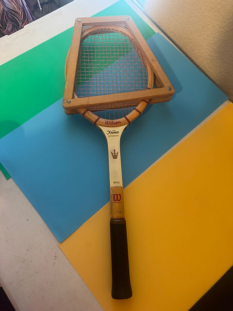 Vintage Wilson Jack Kramer Autograph wooden tennis racquet