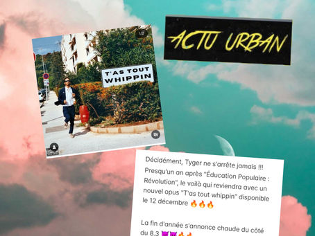 Tyger reviendra le 12 décembre avec un nouvel album "T'as tout whippin"