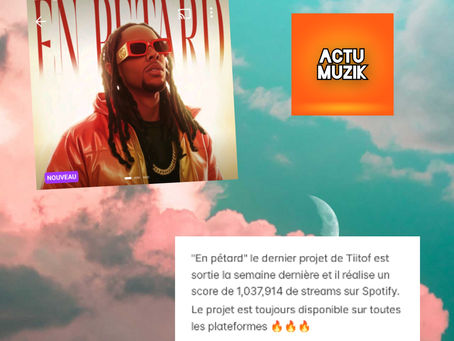 Tiitof atteint le million de streams sur Spotify avec "En pétard"