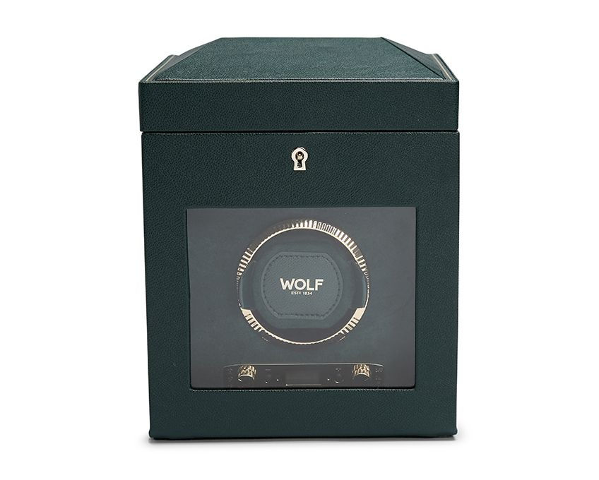 BRITISH RACING SINGLE WATCH WINDER WITH STORAGE