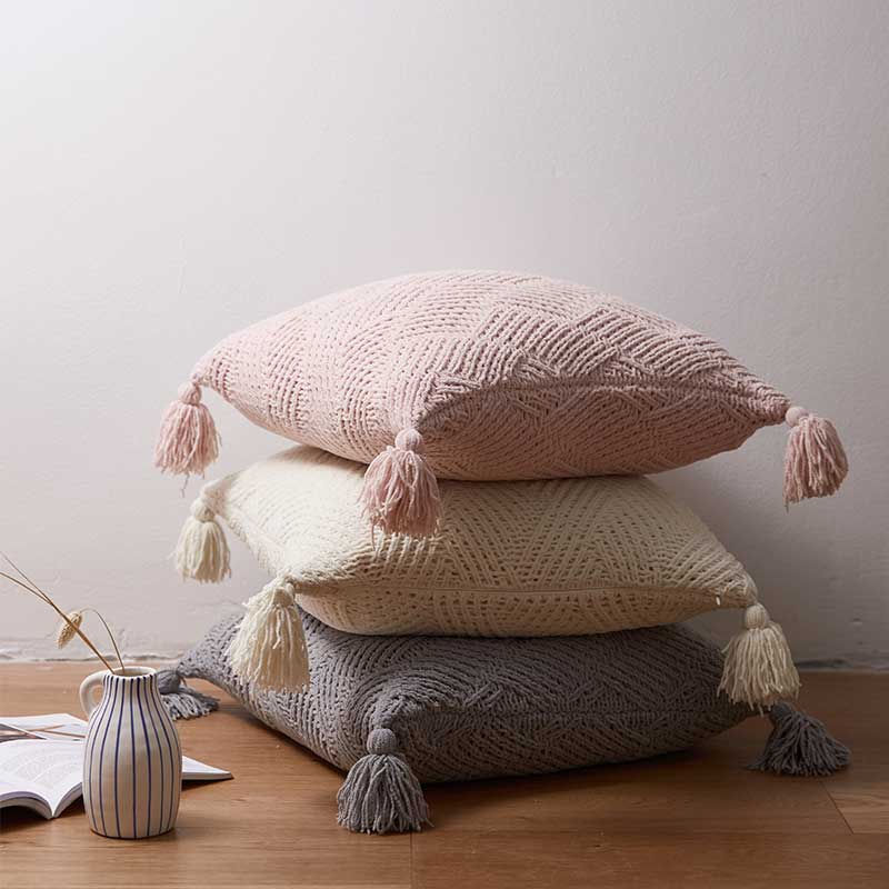 Thumbnail: Homecrest™ CozyWeave Tassel Pillow Cover