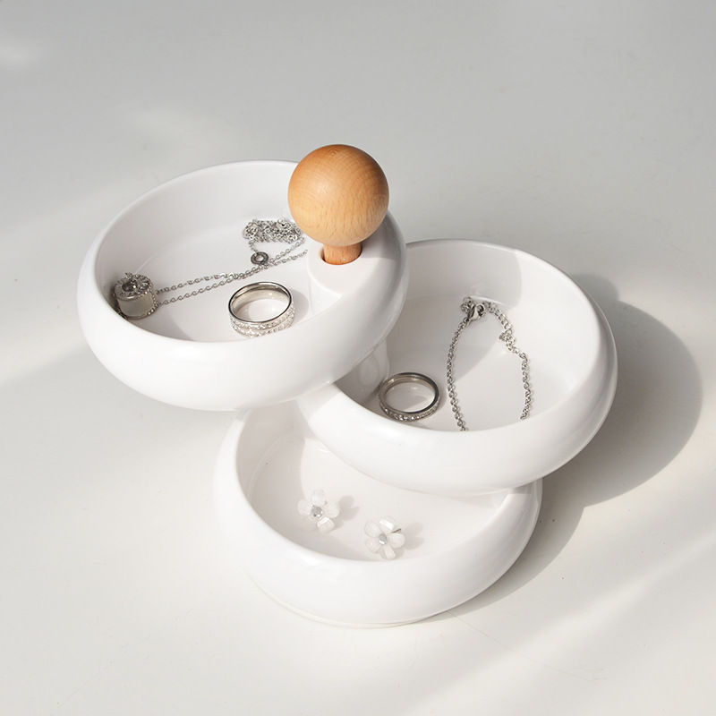 Thumbnail: Homecrest™ Rotating Jewelry Organizer – Elegant Multi-Layer Storage