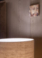 f*nian b*astard g*rry ad*ms, 2025, Oil on wood, 14.5 x 14.5 cm.