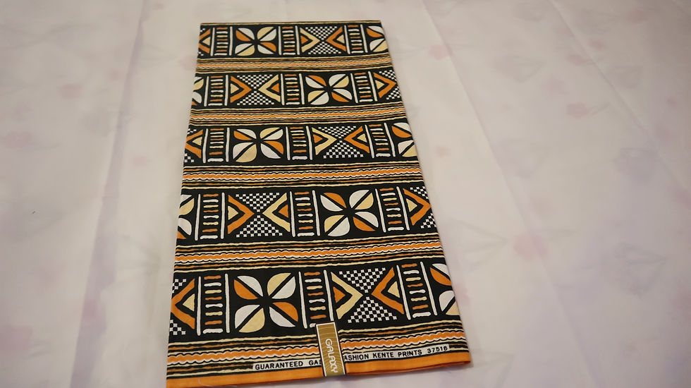Miniatura: KENTE Fabric - African Kente Ghana cloth print - Ankara Cotton Fabrics - Ghana K