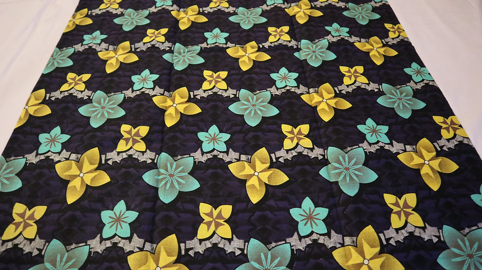 Thumbnail: African Ankara Fabric, 6 Yards, Flower Ankara Print, African Print , Excellence