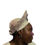 Miniatura: Perforated Aso Oke Silver Auto Gele Headtie Nigeria Gele