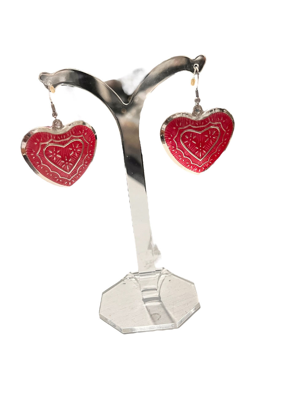 Thumbnail: Pink Heart Fashionable Women’s Earrings Womenswear