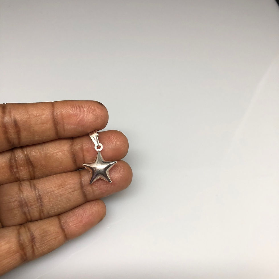 Thumbnail: Simple Star Sterling Silver Pendant For Necklace 