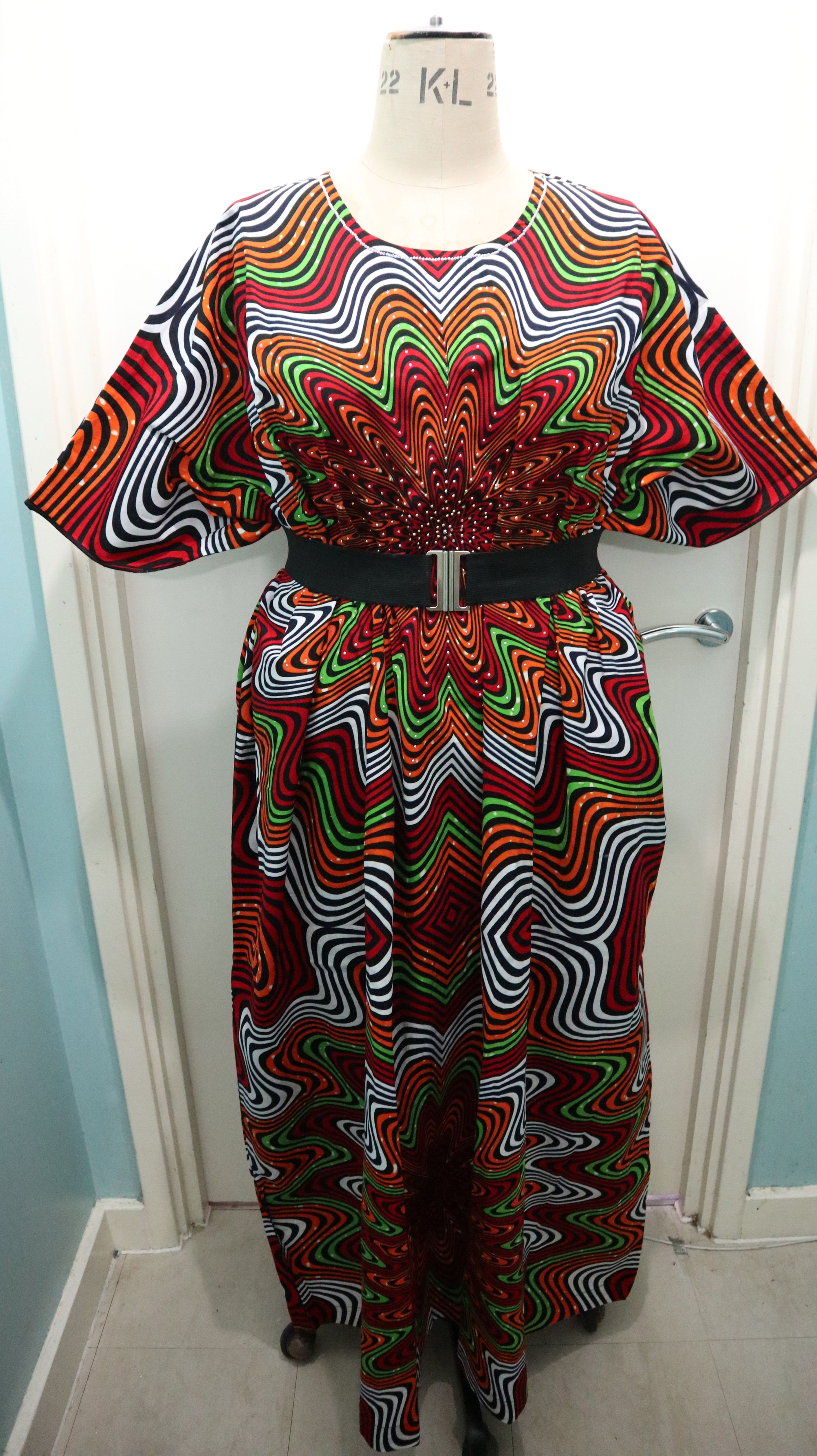 African Ankara One-Size Free Style Dress Womenswear