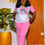 Miniature : Acid Wash Graphic T-Shirt and Trouser  Co-Ord Womenswear 