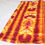 Миниатюра: Hand Tie-Dye Adire Batik Orange/multicolour African Fabric