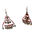 Miniaturbild: Triangle Shaped Beads and Metal Beads Earring 