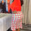 Miniaturbild: V-Neck Gathered Shoulder Balloon Sleeve Dress With Belt