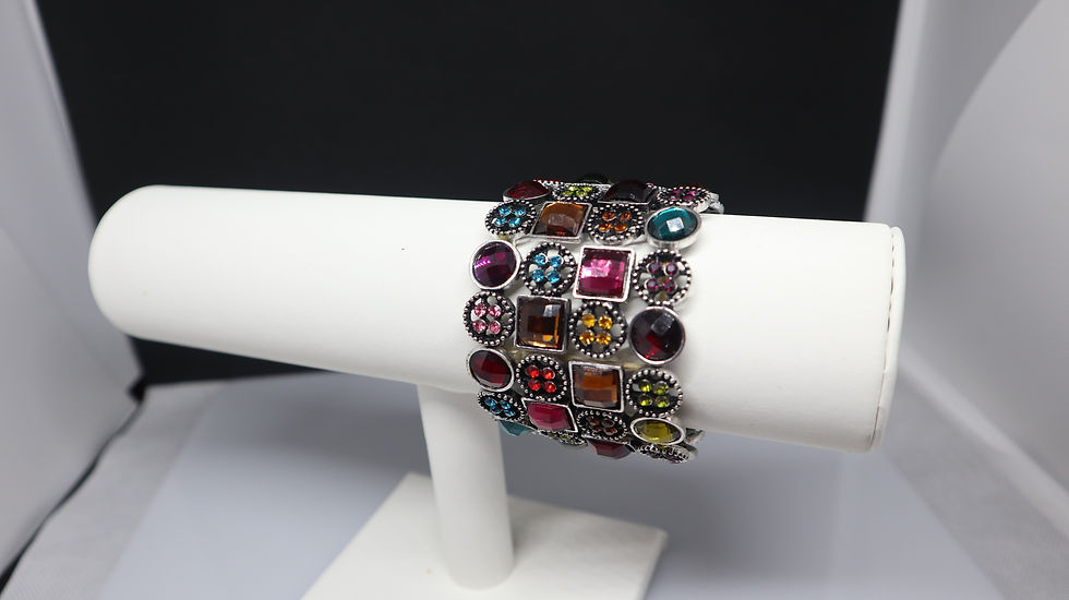 Thumbnail: Multicolour Elasticated Bracelet Womenswear 