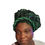 Miniatura: Auto Gele Green Twist Detailed Aso Oke Headtie Nigeria Auto Gele