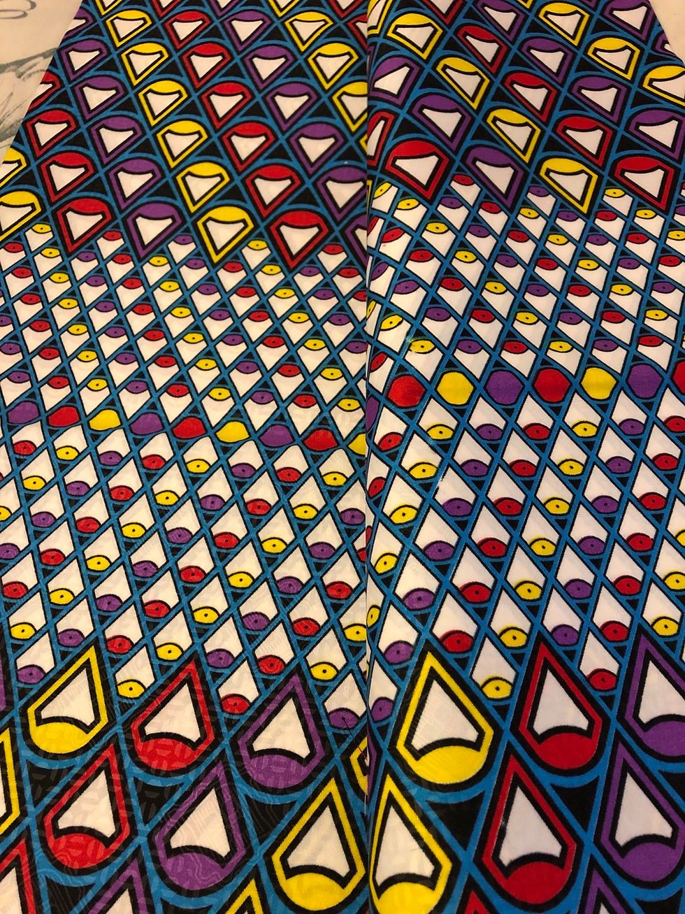Miniatyrbild: Multicolour High Quality African Print Fabric