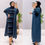Miniaturebillede: Strips Women’s Knitted Turtleneck Dress and Knitted Cardigan Set Womenswear 