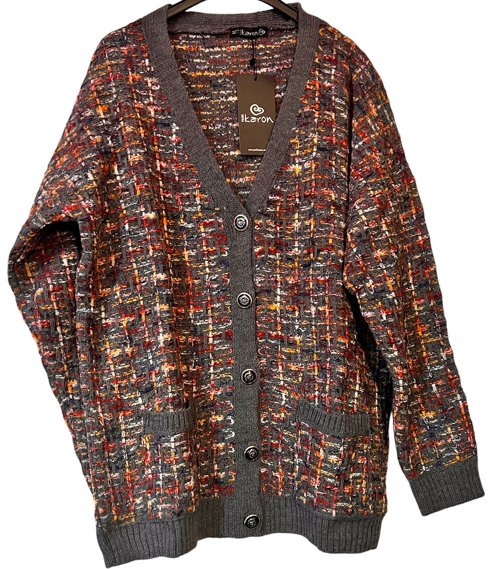 Miniature : Women’s Button Up Texture V-Neck Cardigan